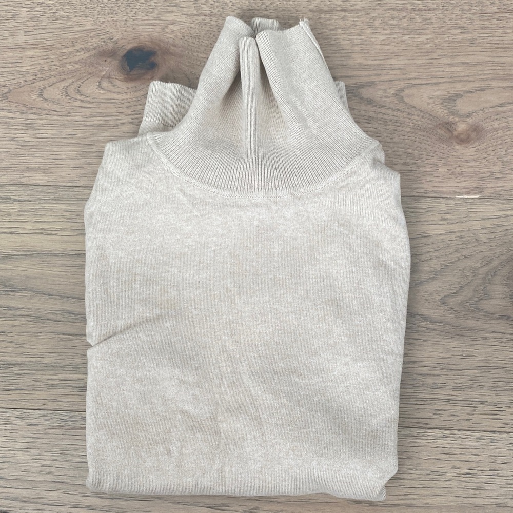 ZARA Kids Beige Turtleneck Sweater